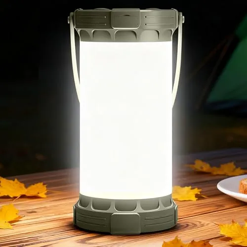 Glocusent Campinglampe & Zeltlampe 1500 lm – Vielseitige LED-Laterne für Outdoor-Abenteuer