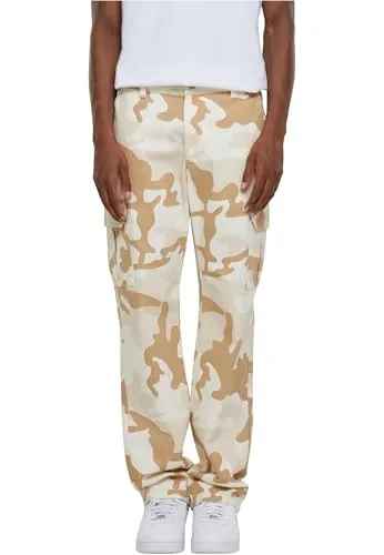Produktbild Urban Classics Herren Cargohose Straight Leg Camo Cargo Pants, Cargohose für Männer, Camoflage, Baumwolle, erhältlich, Größen 28-44