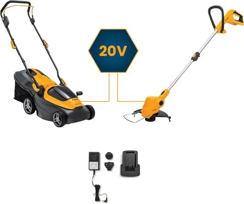 STIGA Akku-Rasenmäher Collector 136e Bundle mit Rasentrimmer