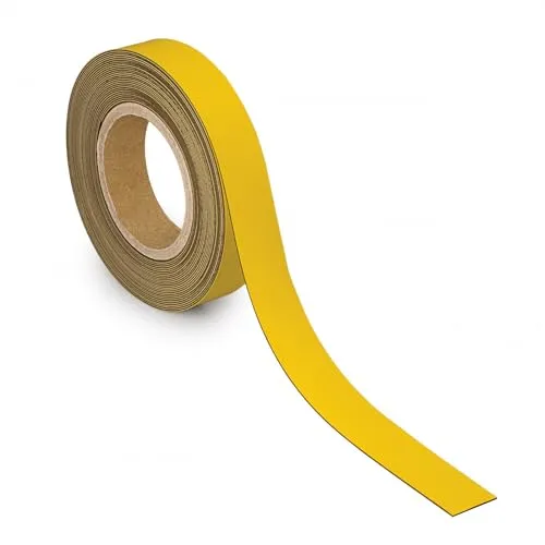Maul Magnetband 65245 - Beschriftbares Kennzeichnungsband - Organisationsmittel, 1mm stark, 30mm x 10m, ideal für flexible Kennzeichnung auf Metalloberflächen, abwischbar und individuell zuschneidbar.