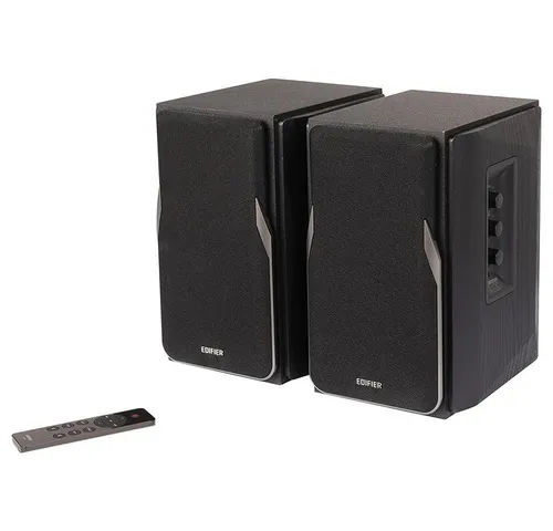 Edifier R1380DB 2.0 Lautsprechersystem Schwarz - 42 W RMS-Leistung, Bluetooth 5.1 mit aptX und IR-Fernbedienung für höchsten Hörgenuss