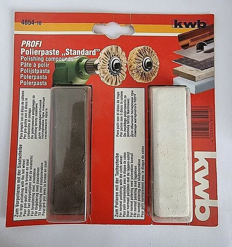 KWB Polierset / Polierpasten Set 2 teilig  Art.485410