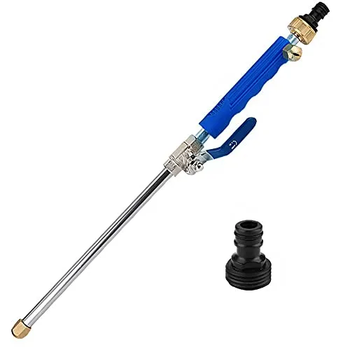 Hydrojet Hochdruck Hochdruckreiniger Stab Hydro Jet Wasserschlauch Düse Bewässerungssprüher Reinigungswerkzeug Auto Universal High Pressure Hose Attachment Dunkelblau