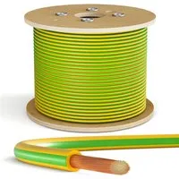 hb-digital 300m Verdrahtungsleitung 10mm2 H07V-K Erdungskabel - Kabel & Leitungen, flexibles 10mm² Erdungskabel ideal für PV-Anlagen, hohe Temperaturbeständigkeit von -30°C bis +80°C, geprüft bis 2500V.
