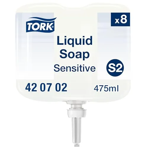 Tork Sensitive Hand Mini Flüssigseife S2, 8 x 475 ml von Tork
