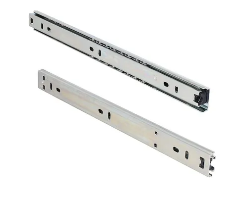 MS Beschläge Teleskopauszug 27mm Schubladenauszug Auszugsschiene Kugelauszug, Auszugsanschlag, Entriegelungsfunktion, Kugelkäfigführung, 27mm Höhe