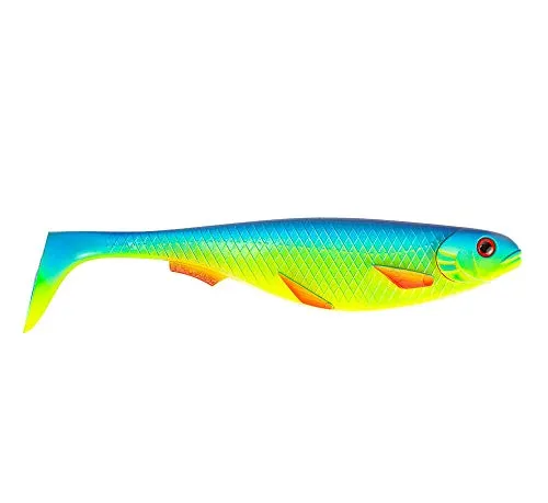 Produktbild STROFT Predator P-18 Gummifisch 18cm UV Blue Fire Fin
