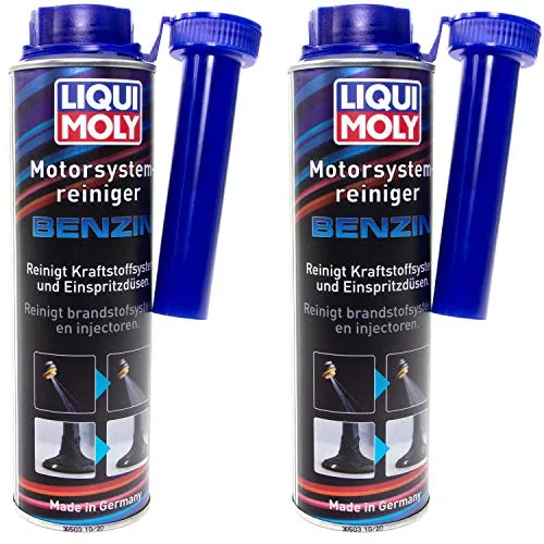 LIQUI MOLY 5129 Motor System Reiniger - 2x 300 ml - Benzinkraftstoffadditiv für alle Benzinmotoren, entfernt Ablagerungen, optimiert die Motorleistung und sorgt für geringeren Kraftstoffverbrauch. Ideal für Werkstatteinsatz.