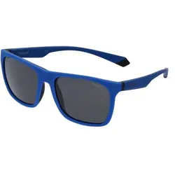 Polaroid PLD 2141/S Herren-Sonnenbrille - Sonnenbrillen aus Acetat mit eckigem Design, UV-Schutz und stylischer blauer Fassung für einen coolen Look.