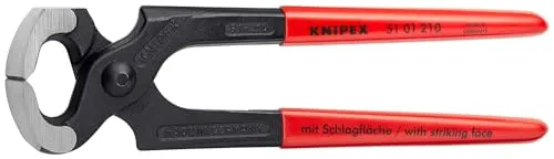 KNIPEX 51 01 210 SB Hammerzange - 210 mm, mit rutschfestem Kunststoffüberzug für sicheren Halt und präzises Arbeiten