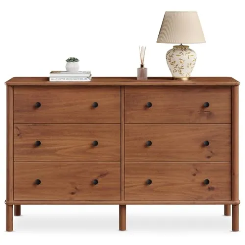 IDIMEX Kommode APOANA – Sideboard mit 6 Schubladen aus massivem Kiefernholz - Stylisches Sideboard mit 6 Schubladen aus massivem Kiefernholz, ideal für die Aufbewahrung. Mit einer Breite von 132 cm bietet es viel Platz und besticht durch sein modernes Design.