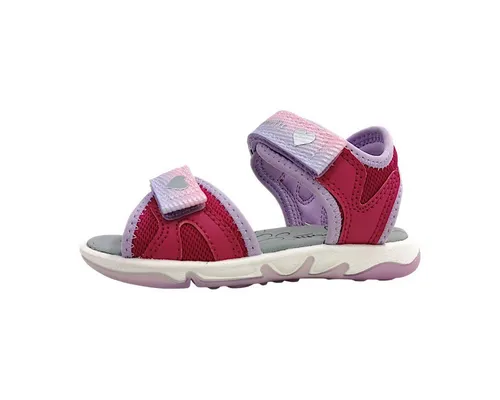 Superfit PEBBLES Mädchen Sandale in Rosa, Schuhgröße 28 EU - Bequeme Sandale für Mädchen mit Klettverschluss, ideal für Freizeit und Spiel. Robuste Textiloberfläche sorgt für hohen Tragekomfort.