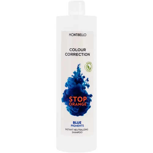 Montibello No Orange Shampoo 1000 Ml - Shampoo gegen unerwünschte orange Töne, ideal für gefärbtes Haar, sorgt für strahlende Farbbrillanz und langanhaltende Ergebnisse.