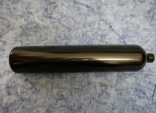 High Tech Diving Stahlflasche/Tauchflasche 3 Liter 300 bar 100mm M18x1,5 ohne Ventil schwarz