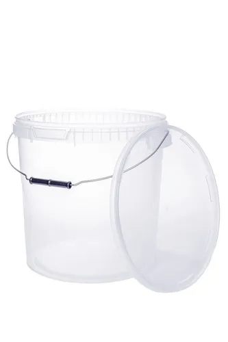 BENBOW Putzeimer 4 x 20 Liter mit Deckel - Robuster Putzeimer aus lebensmittelechtem Kunststoff, ideal für Aufbewahrung und Transport. Stapelbar mit praktischem Schnappverschlussdeckel für sicheres (Wieder)verschließen.