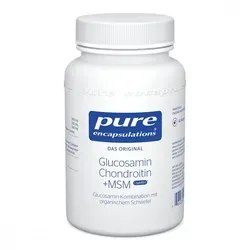 Pure Encapsulations Glucosamin+Chondroitin+MSM - Hochwertiges Nahrungsergänzungsmittel für Gelenksgesundheit, unterstützt Knorpelaufbau und Elastizität