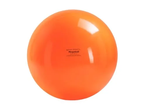 GYMNIC Mega Gymnastikball 150 cm, Orange - Gymnastikbälle aus super starkem, latexfreiem Vinyl, ideal für Balance- und Fitnessübungen – sicher und langlebig.