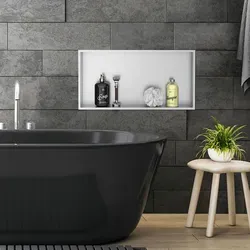 LuxeBath Wandnische aus Edelstahl, 60x30x10 cm - Flexibles Einbauregal für Ihr Badezimmer - Badezimmerablagen & -regale - Die hochwertige, wasserdichte Wandnische bietet eleganten Stauraum für Badutensilien und sorgt für ein aufgeräumtes Duschparadies.