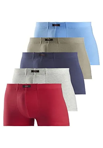 H.I.S Boxer, 5 Stück im bunten Retro-Design - Herren-Boxershorts mit perfektem Sitz dank elastischer Baumwoll-Qualität, ideal für den täglichen Komfort und stylische Basics.