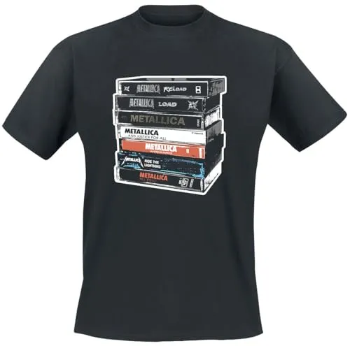 Produktbild Metallica Cassette Männer T-Shirt schwarz XL 100% Baumwolle Band-Merch, Bands
