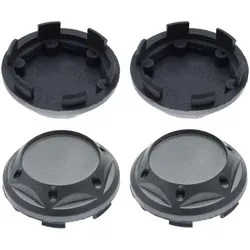 Nabenkappen Ø 67,5 mm - 62,5 mm / rund kegelförmig verziert / Klebefläche 4