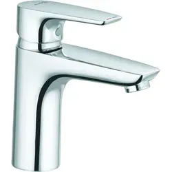 KLUDI PURE&SOLID Waschtisch-Einhandmischer - Moderne Waschbecken-Armatur mit einer Auslaufhöhe von 100mm, ideal für komfortable Nutzung und elegantes Design in Ihrem Badezimmer.