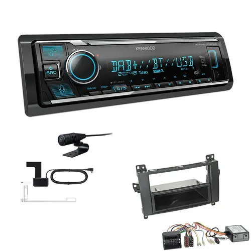 Kenwood Digital Autoradio DAB+ Bluetooth Alexa für Mercedes-Benz C-Klasse