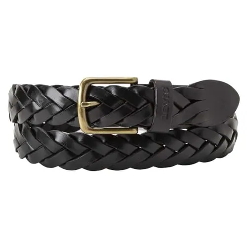 Levi's Herren Leather Braid Gürtel – Zeitloser Stil - Vielseitiger geflochtener Gürtel aus hochwertigem Echtleder. Ideal für jeden Tag, um deinen Look mühelos zu vervollständigen.