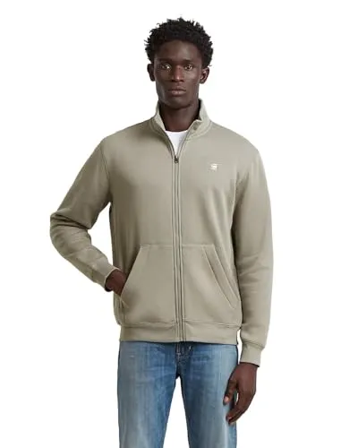G-Star Herren Premium Core Track Jacket Sweater - Stylische Herrenjacke mit Reißverschluss, Stehkragen und praktischen Kängurutaschen. Ideal für Freizeit und Sport, kombiniert Komfort mit modernem Design.