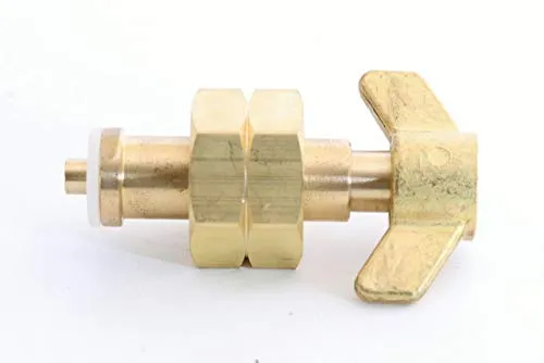 Umfüllstutzen für Gasflaschen - Propangas für Klempner und Dachdecker - Schweiß-Zubehör mit Kombi-Anschluss für 5, 11 und 33 Kg Flaschen, aus Vollmessing für hohe Langlebigkeit und Sicherheit.