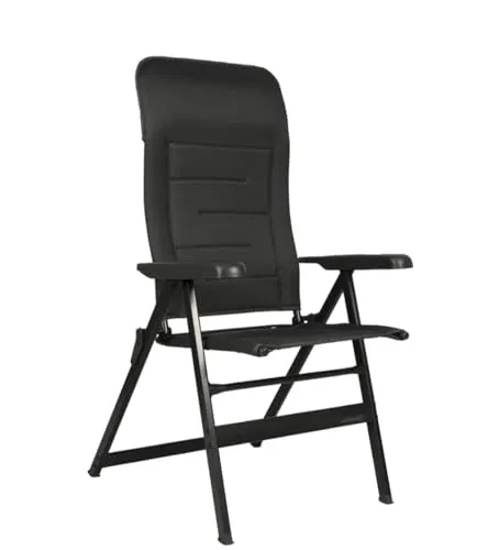 von Schedorf Aurum Campingstuhl klappbar – Luxus Campingstuhl mit Verstellbarer Rückenlehne, gepolstert, ergonomisch, bis 120 kg belastbar, tragbarer Outdoor Stuhl für Camping, Garten, Angeln