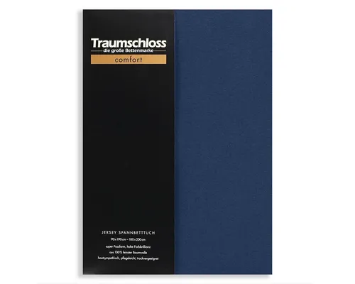 Traumschloss Spannbettlaken Comfort, Jersey, Gummizug: rundum, (1 Stück), 100% Baumwolle