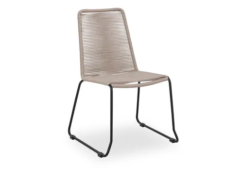 Gartenstuhl SANSIBAR NORDEROOG - Beige Klappstuhl für den Sommer - Gartenstühle, moderner Outdoor-Stuhl von SANSIBAR, bequem und stapelbar, ideal für entspanntes Sitzen im Freien.