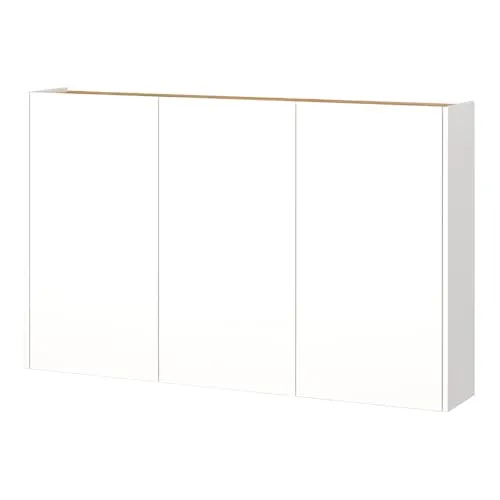 Lomadox Flurschrank Schuhschrank 138cm in Weiß und Eiche - Schuhschrank für schmale Flure, mit Softclose-Funktion und 9 verstellbaren Böden. Modernes Design, Made in Germany, ideal für kleinen Platz.