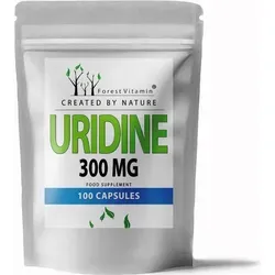 Forest Vitamin Uridin Monophosphat 300mg - Kognitive Unterstützung - Nahrungsergänzungsmittel für allgemeines Wohlbefinden und Gesundheit des Gehirns. Enthält Uridin Monophosphat zur Förderung von Gedächtnis, kognitiver Funktion und Energie.