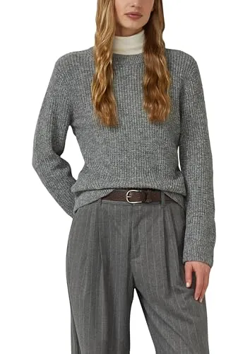 s.Oliver Strickpullover aus Wollmix - Wärmender Strickpullover im Regular Fit, weich und elastisch. Mit Crew-Neck und langen Ärmeln, ideal für gemütliche Tage.