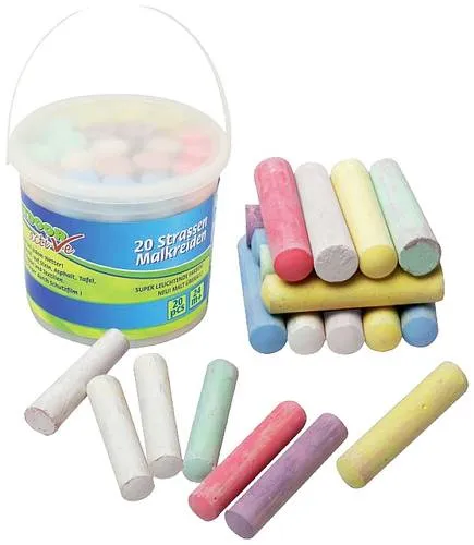 OA Straßenmalkreide im Eimer, 20 Stück