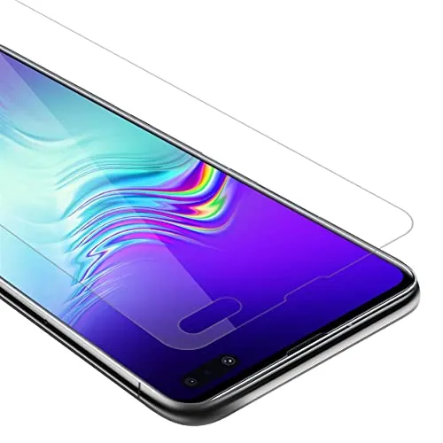 Cadorabo Panzer Schutz Glas für Samsung Galaxy S10 5G - Schutzfolie in Ultra-Klar Hüllen freundlich - Gehärtetes (Tempered) Glas Dipslayschutz Folie in 9H Härte Anti Kratzer