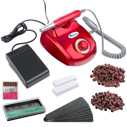Nagelfräser Maniküre Fräser Pediküre Nagelfeile - Nagelpflegeinstrumente-Set mit stufenloser Einstellung und Vor- und Rücklauf, ideal für professionelle Maniküre und Pediküre zu Hause.