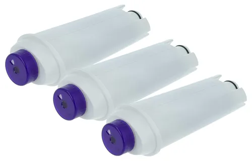 vhbw 3x Wasserfilter Filter kompatibel mit DeLonghi ECAM 28.465.MB, ECAM 28.465.M, ECAM 26.455.M Kaffeevollautomat, Espressomaschine Weiß