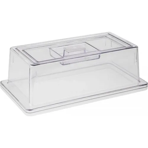 APS 11043 GN Abdeckhaube, passend für GN 1/3 Tabletts, 32,5 x 17,6 cm, H: 10,5 cm, glasklarer Kunststoff, nahezu unzerbrechlich, ohne Tablett, aus Polycarbonat