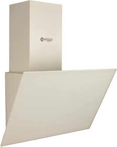 wiggo Kopffreihaube 50cm - Dunstabzugshaube creme mit LED Touch-Display - Dunstabzugshaube mit 300m³/h Abluftleistung, ideal für eine effiziente Küchenbelüftung und modernes Design. Perfekt für kleine Küchen!