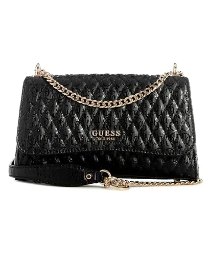 Guess Betula Umhängetasche 24 cm schwarz – Stylisch und praktisch - Umhängetaschen, 24 cm groß, aus hochwertigem Material mit elegantem Design, ideal für den täglichen Gebrauch und trendbewusste Frauen.