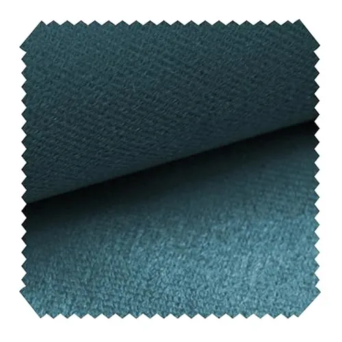 novely® ARTENA - Samtiger Velours-Möbelstoff - Anschmiegsamer Polsterstoff - Robuster Bezugsstoff - Pflegeleichte Meterware 1lfm | Farbe: 12 Türkis Petrol Blau