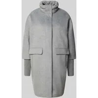 comma casual identity Wollmantel grau 38 EU - Funktionsjacke aus hochwertigem Materialmix, elegant und warm für kalte Tage, ideal für stilbewusste Frauen.