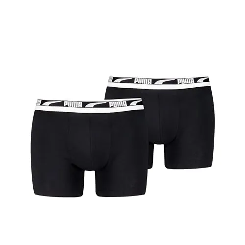PUMA Everyday Multi Logo Boxer 2 Einheiten L, schwarz/schwarz, L