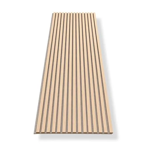 HAGEFOL Wandpaneel Akustikpaneele Holz 3D Lamellen - Wandpaneele für den Innenbereich, ideal zur akustischen Dämmung. Leicht zu montieren und in 3D Optik, sorgt für eine stilvolle Raumgestaltung.