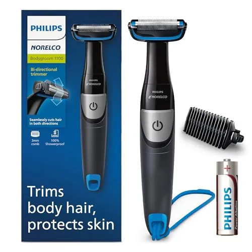 Philips Norelco BG1026/60, Bodygroom-Serie 1100, wasserfest, für Herren