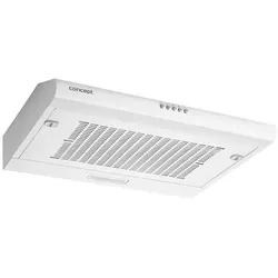 Concept OPP1360wh Unterbau-Dunstabzugshaube 60cm - Dunstabzugshaube für effiziente Luftabsaugung von 200 m³/h, ideal für kleine bis mittelgroße Küchen. Kompaktes Design mit LED-Beleuchtung und leisen 62 dB sorgen für frische Luft ohne Störung.