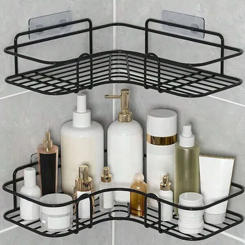 WENKO Milano Duschregal Metall - stilvolles und funktionales Duschregal, ideal für mehr Ordnung im Bad